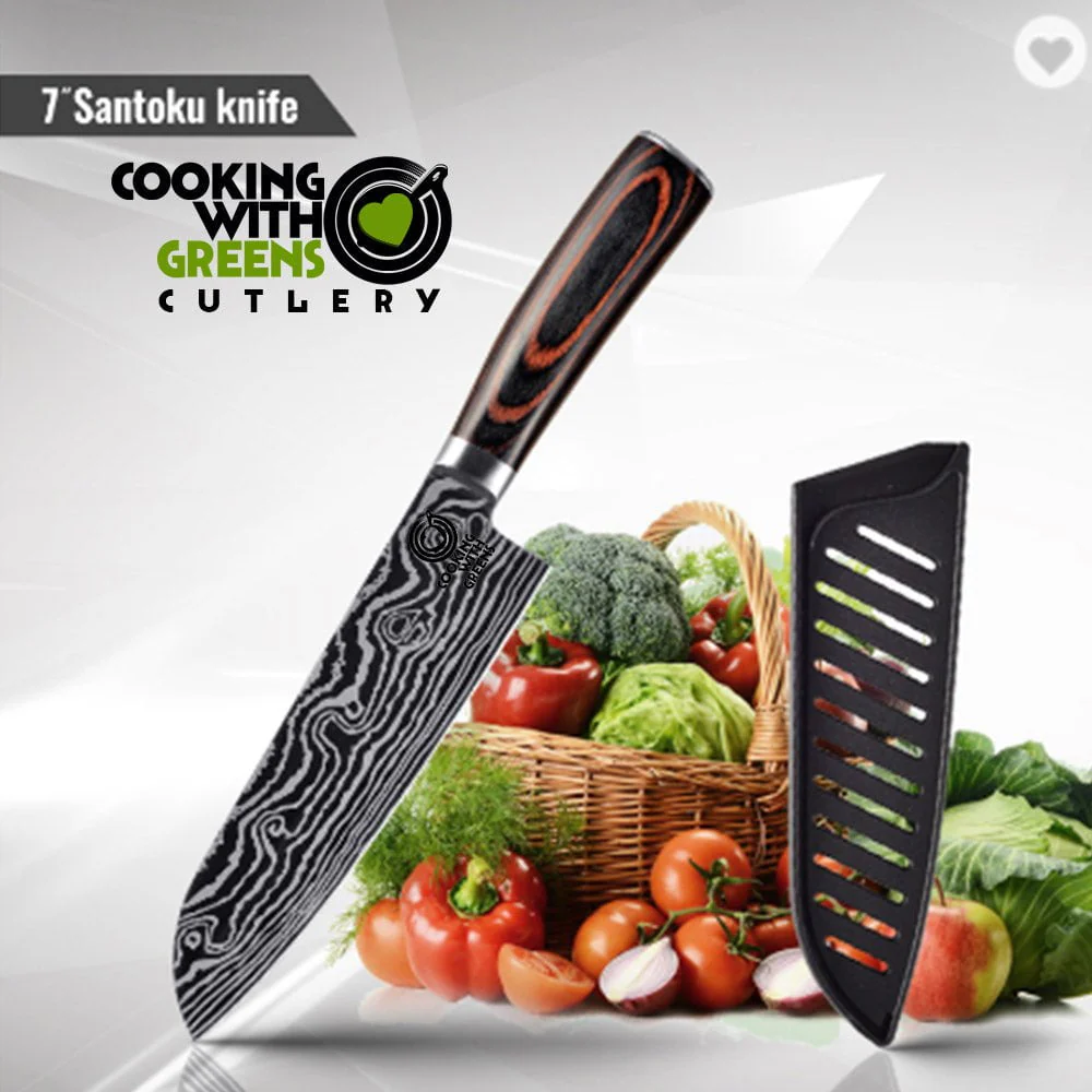5 PIECE DAMASCUS CHEF KNIFE SET (FREE DELIVERY) - Image 4