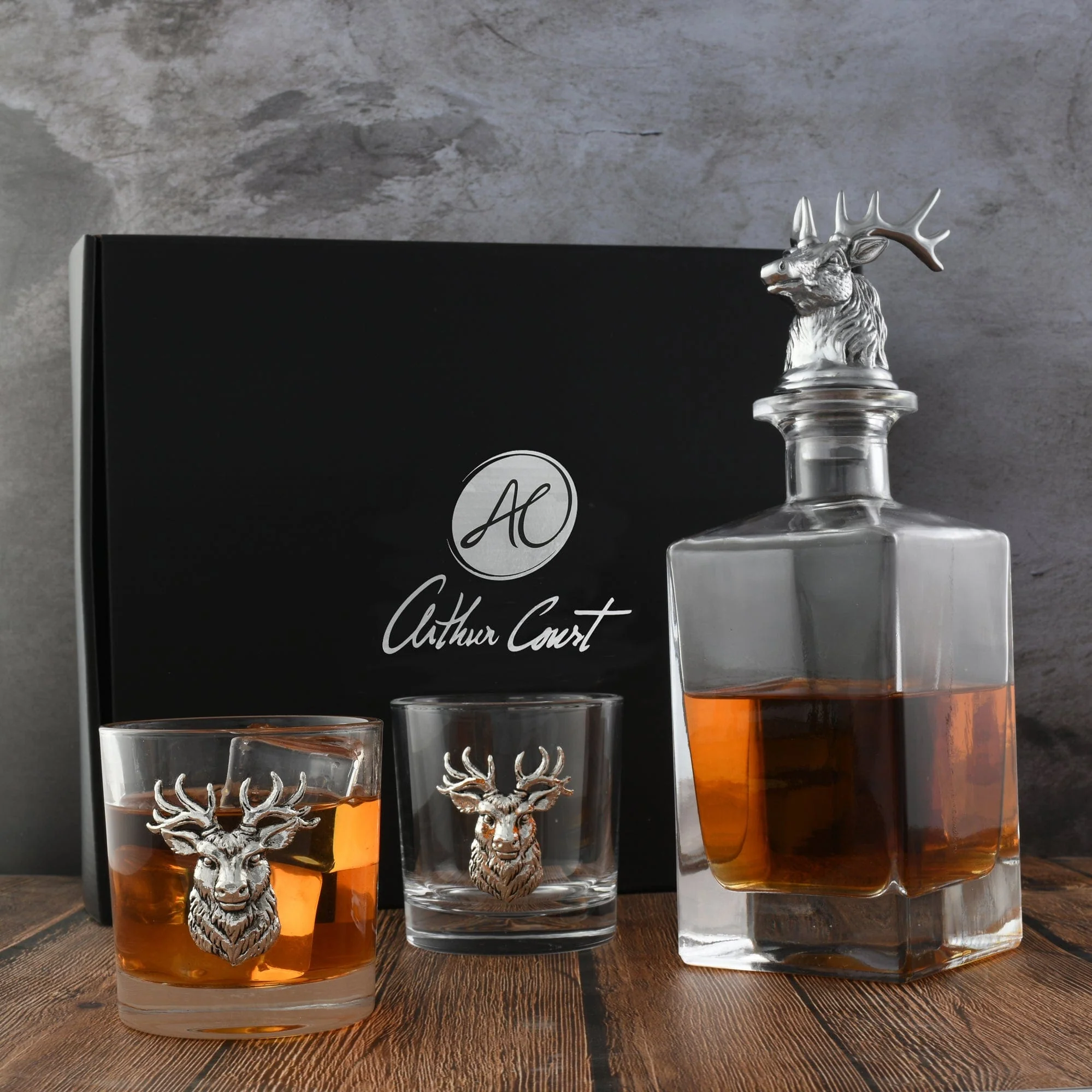 Elk / Deer Bust Decanter Set with Glasses - Image 7