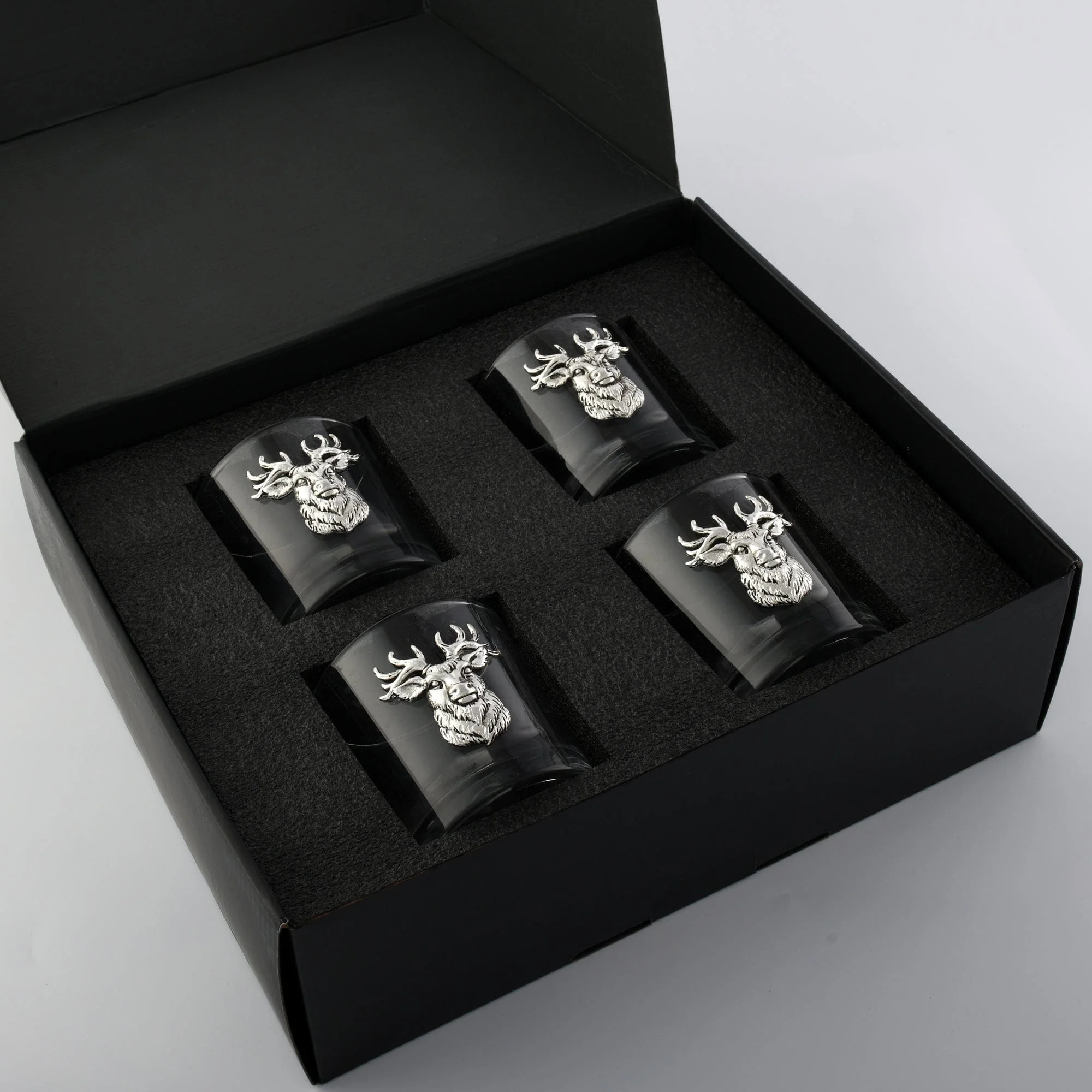 Elk Head Bar Glasses Set of 4 - Image 3