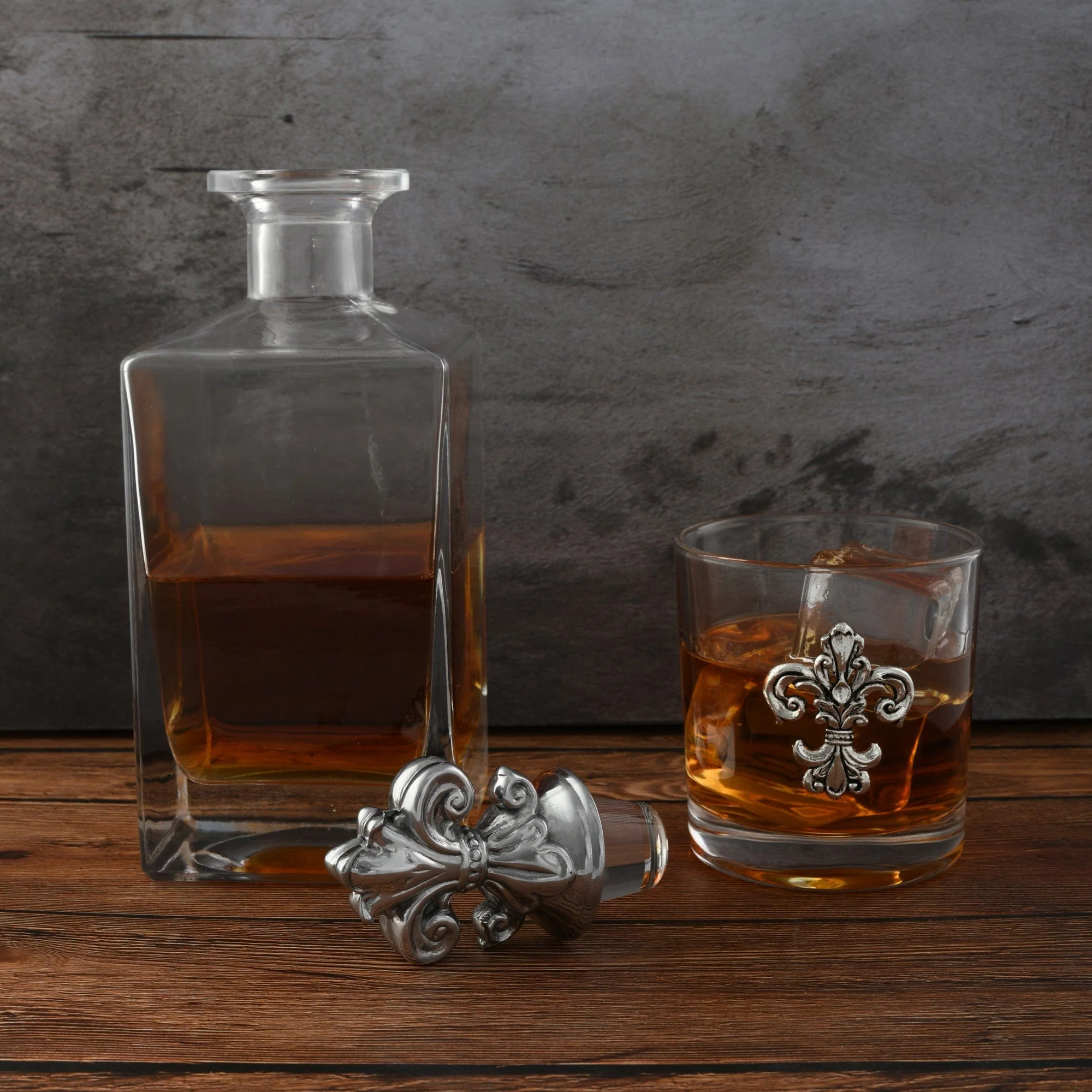 Fleur-de-lis Decanter Set with Glasses - Image 3
