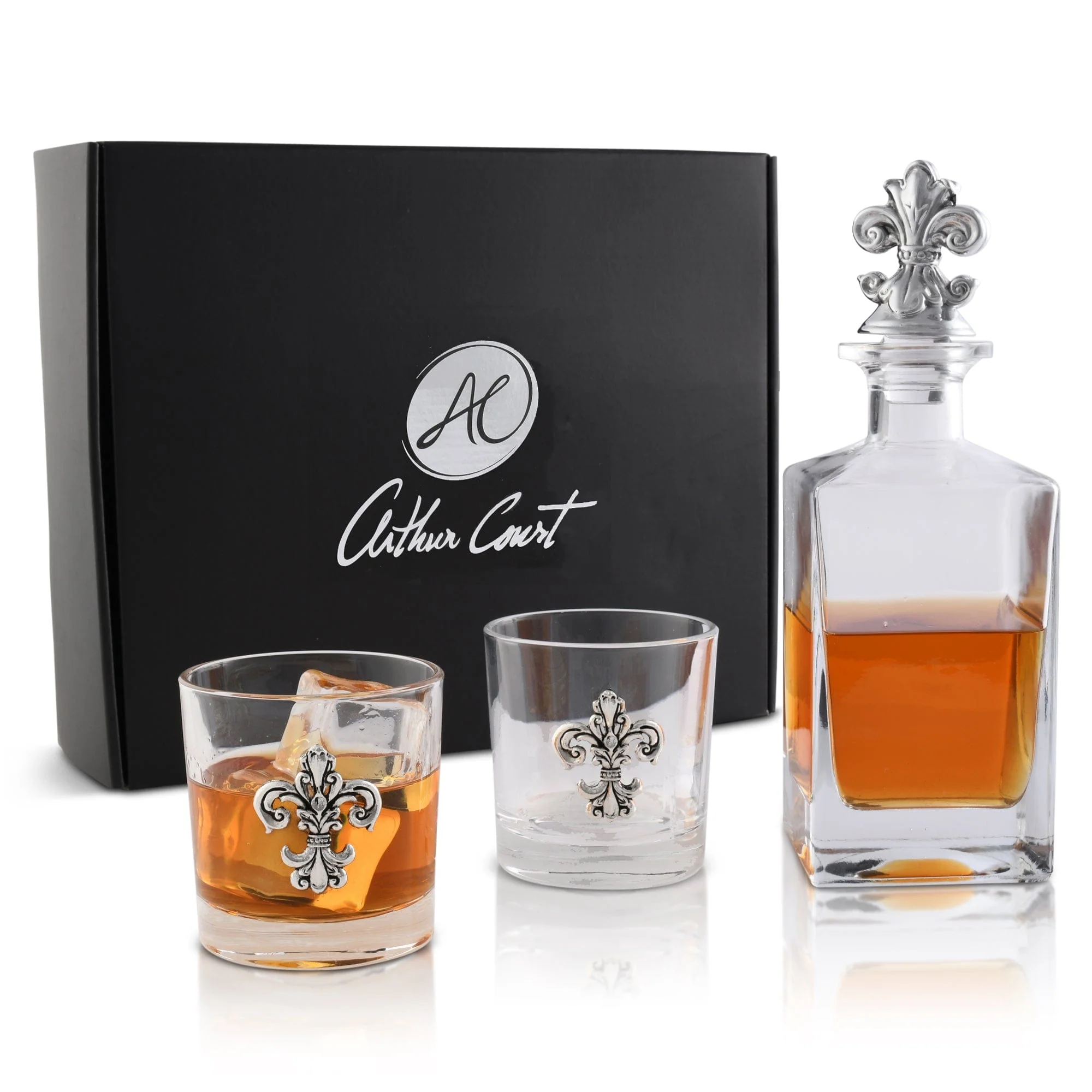 Fleur-de-lis Decanter Set with Glasses - Image 6