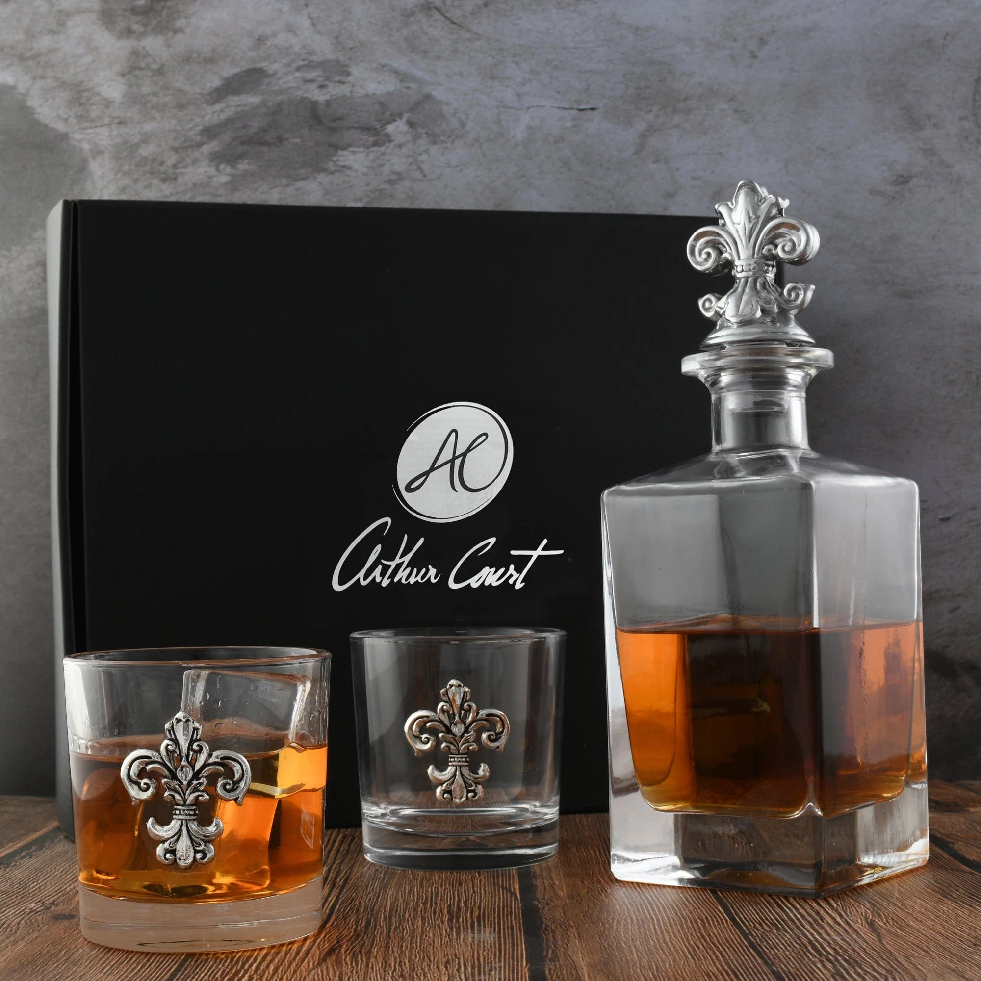 Fleur-de-lis Decanter Set with Glasses - Image 7