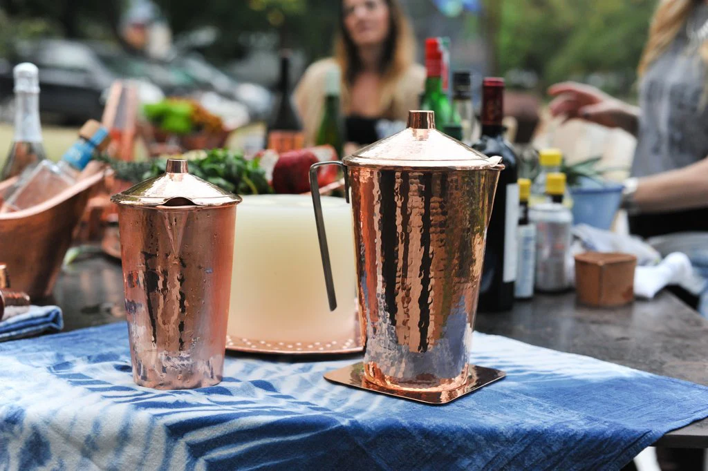 Gangotri Copper Water Pitcher with Lid - Image 8