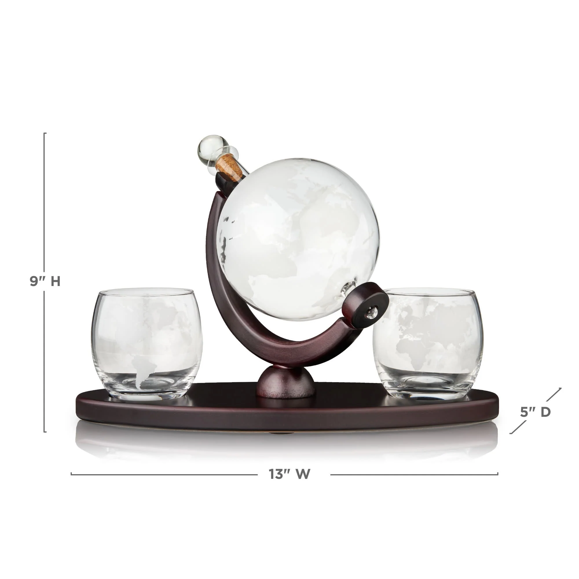 Globe Decanter and Whiskey Tumbler Set - Image 6