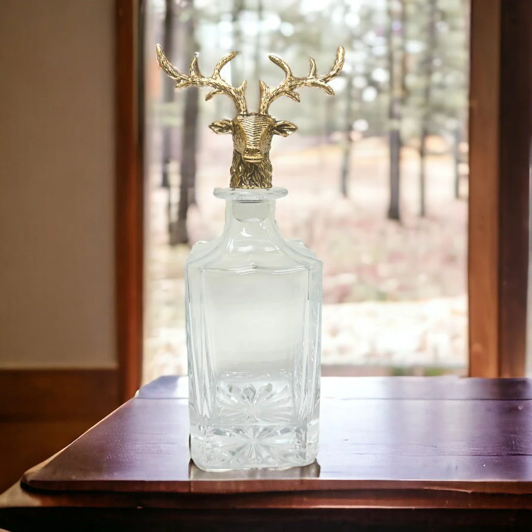 Gold Stag Deer Decanter - Image 5