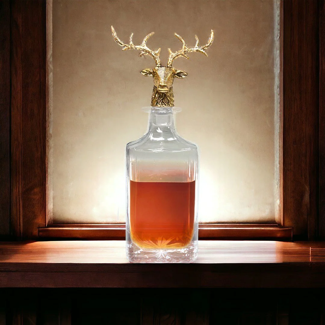 Gold Stag Deer Decanter - Image 6