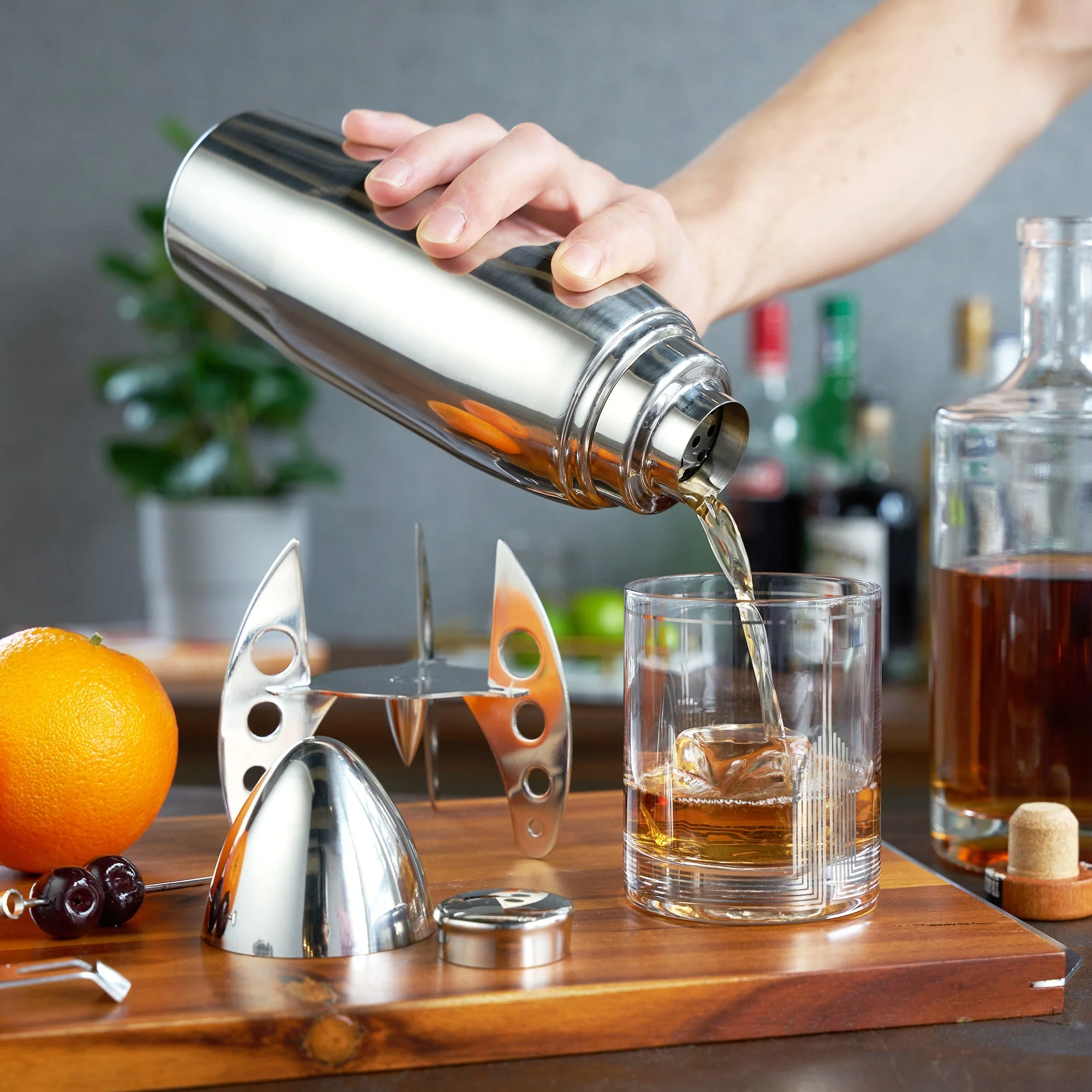 Irving Stainless Steel Rocket Cocktail Shaker - Image 2