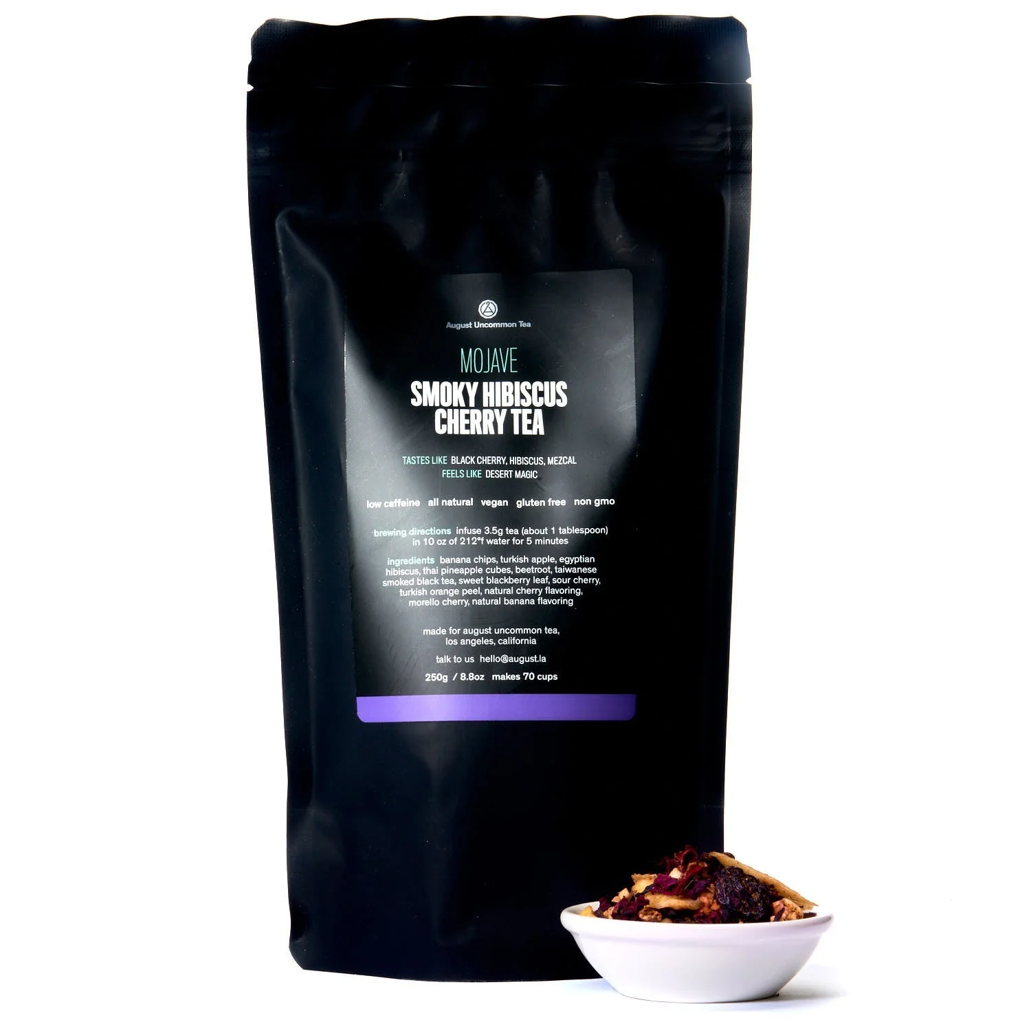 Mojave: Smoky Hibiscus Cherry Tea (Very Low Caffeine) - Image 4