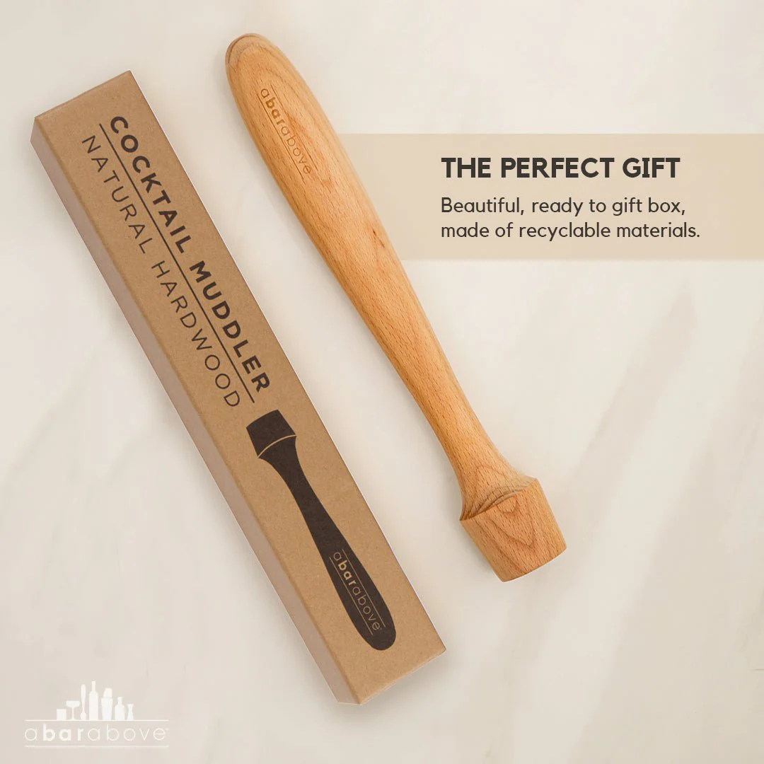 Natural Hardwood Extra Long Cocktail Muddler - Image 4
