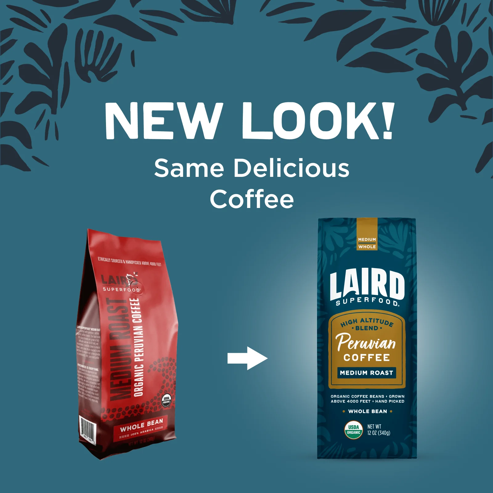 Organic Peruvian Medium Roast Whole Bean Coffee - Image 2