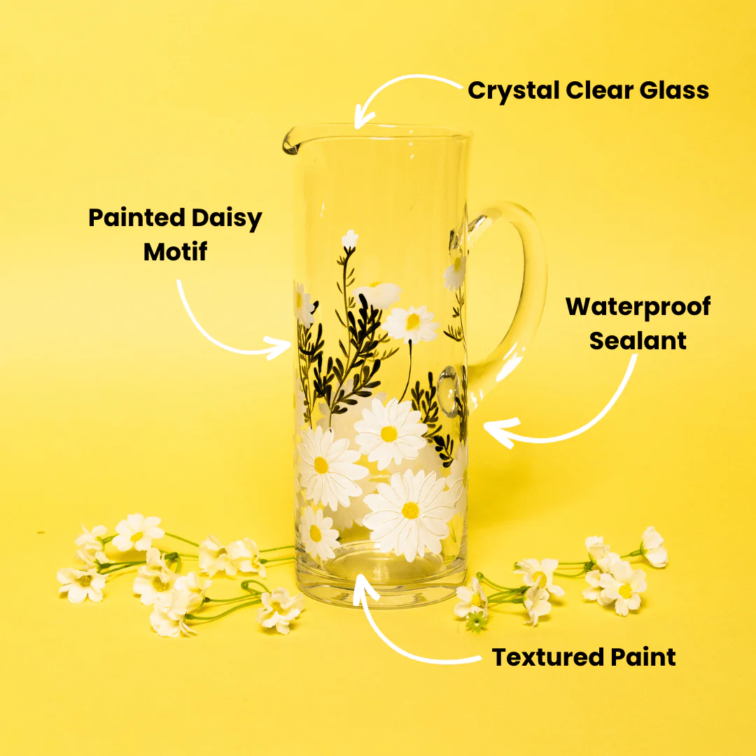 Painted Daisy Pitcher - Image 5