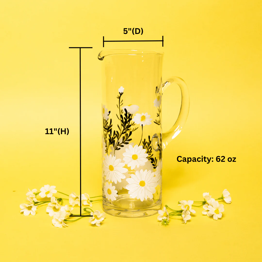 Painted Daisy Pitcher - Image 6