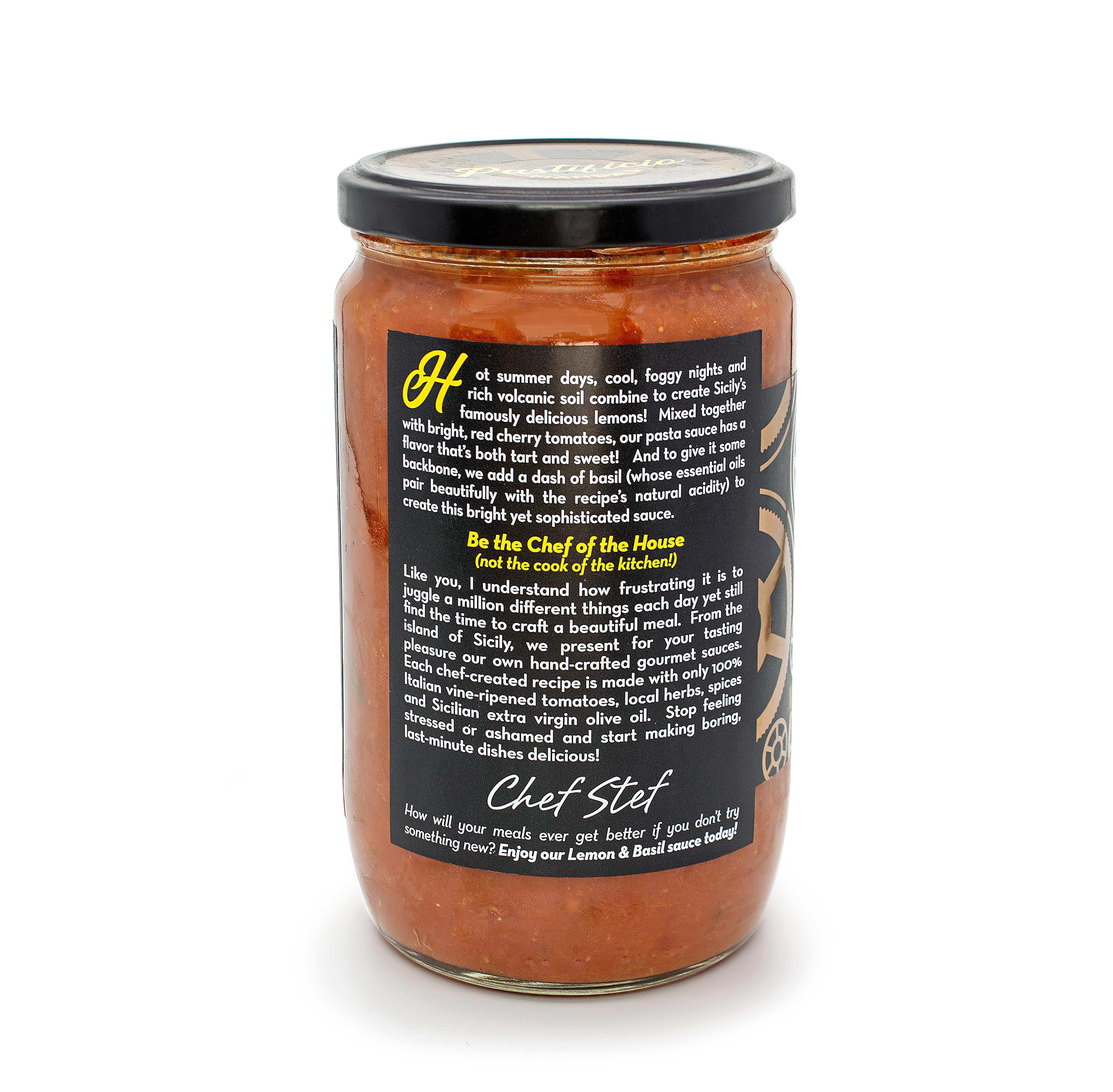 Pastificio Mandala Lemon & Basil Sauce 24 oz - Image 4