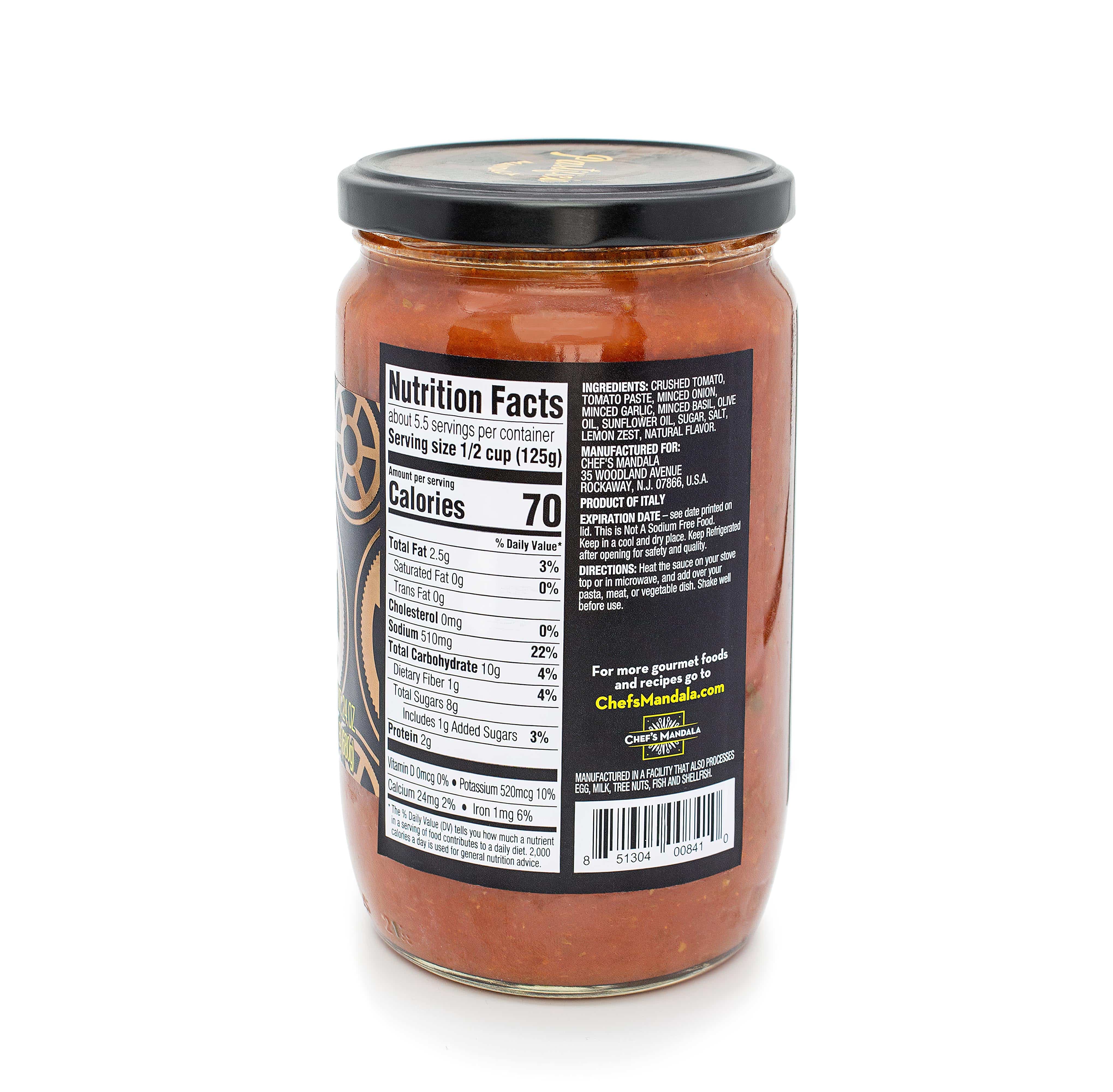 Pastificio Mandala Lemon & Basil Sauce 24 oz - Image 5