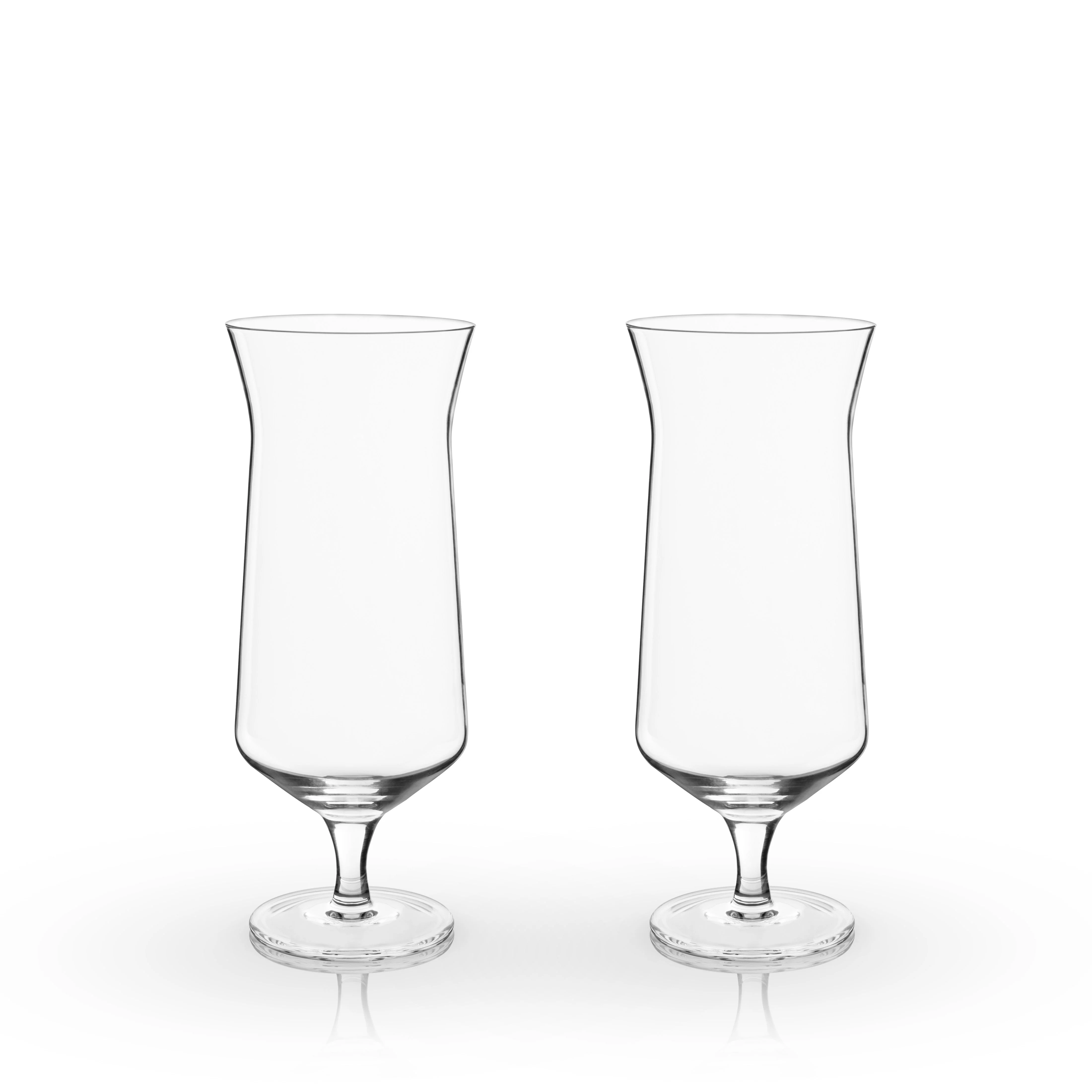 Raye Angled Crystal Hurricane Glasses Set of 2 - Image 3