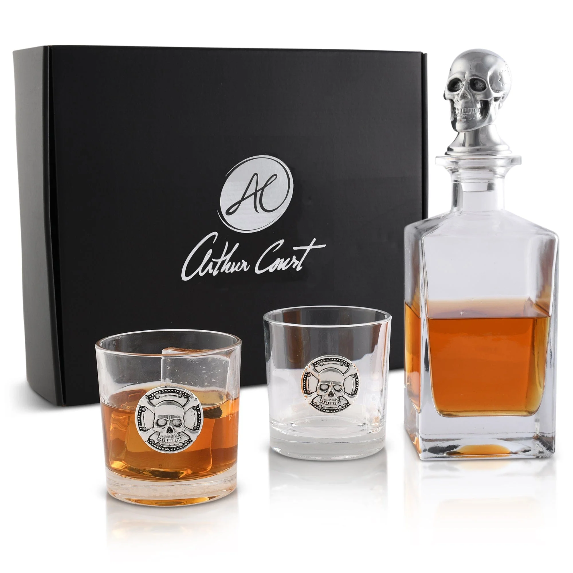 Skull Decanter Set with a Set Double Old Glasses - Image 6