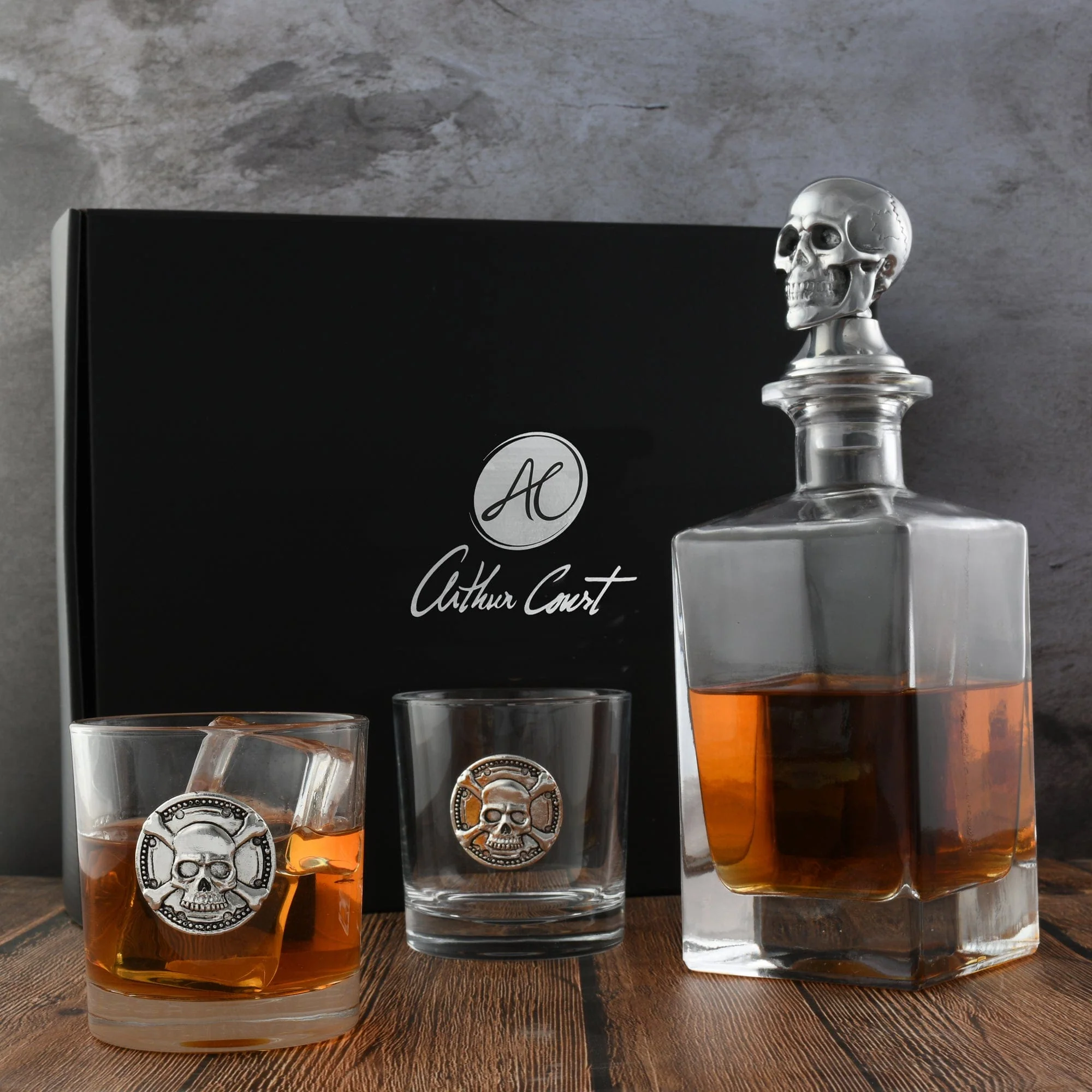 Skull Decanter Set with a Set Double Old Glasses - Image 7