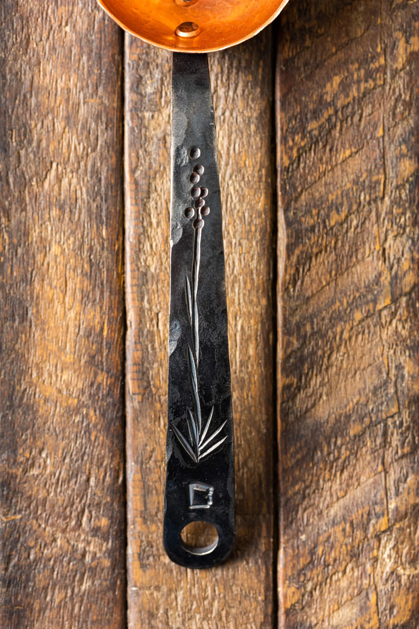 "Sotol" Copper & Stainless Coffee Scoop (Hand Forged!) - Image 2