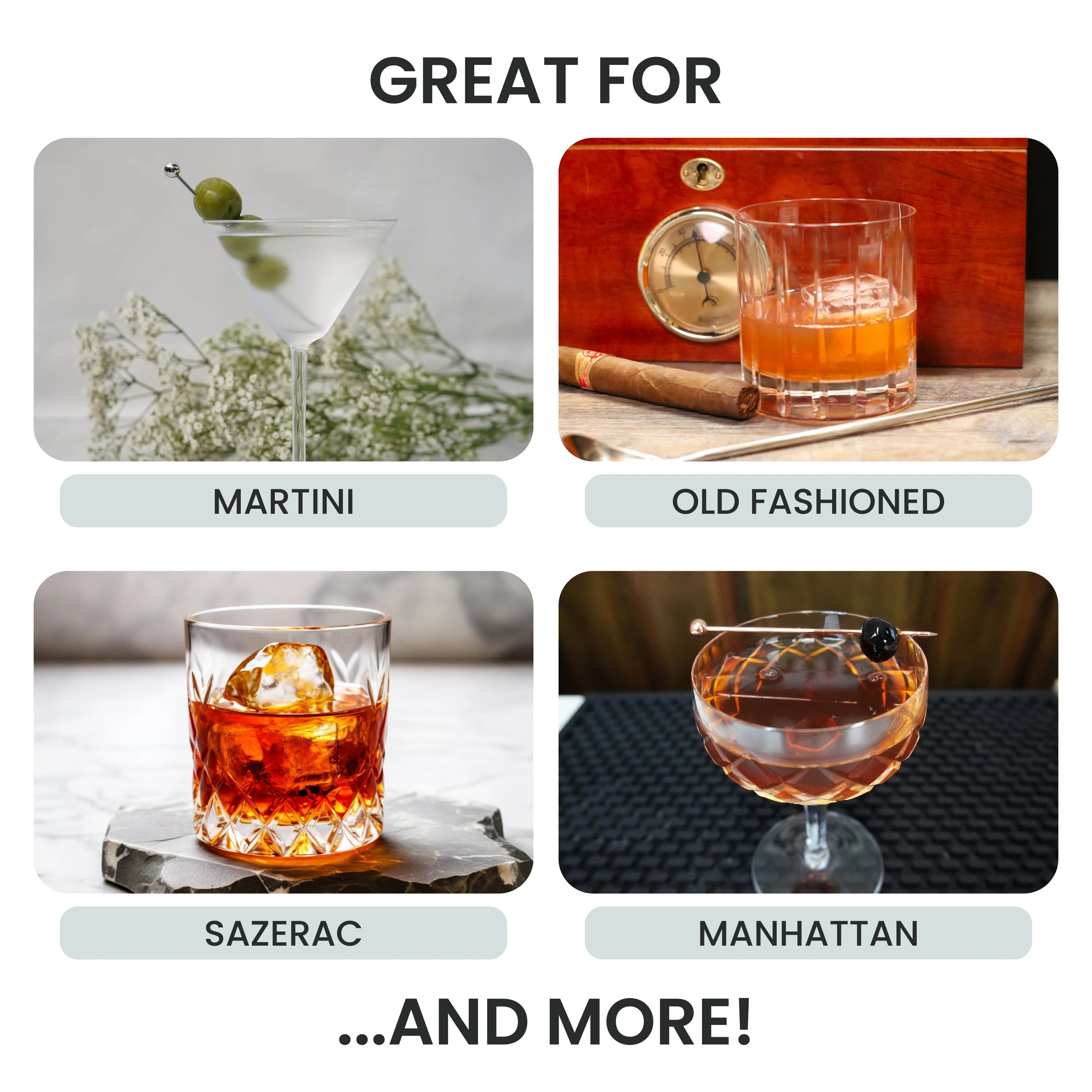 Stainless Steel 10-Piece Stirred Craft Cocktail Set - Image 6