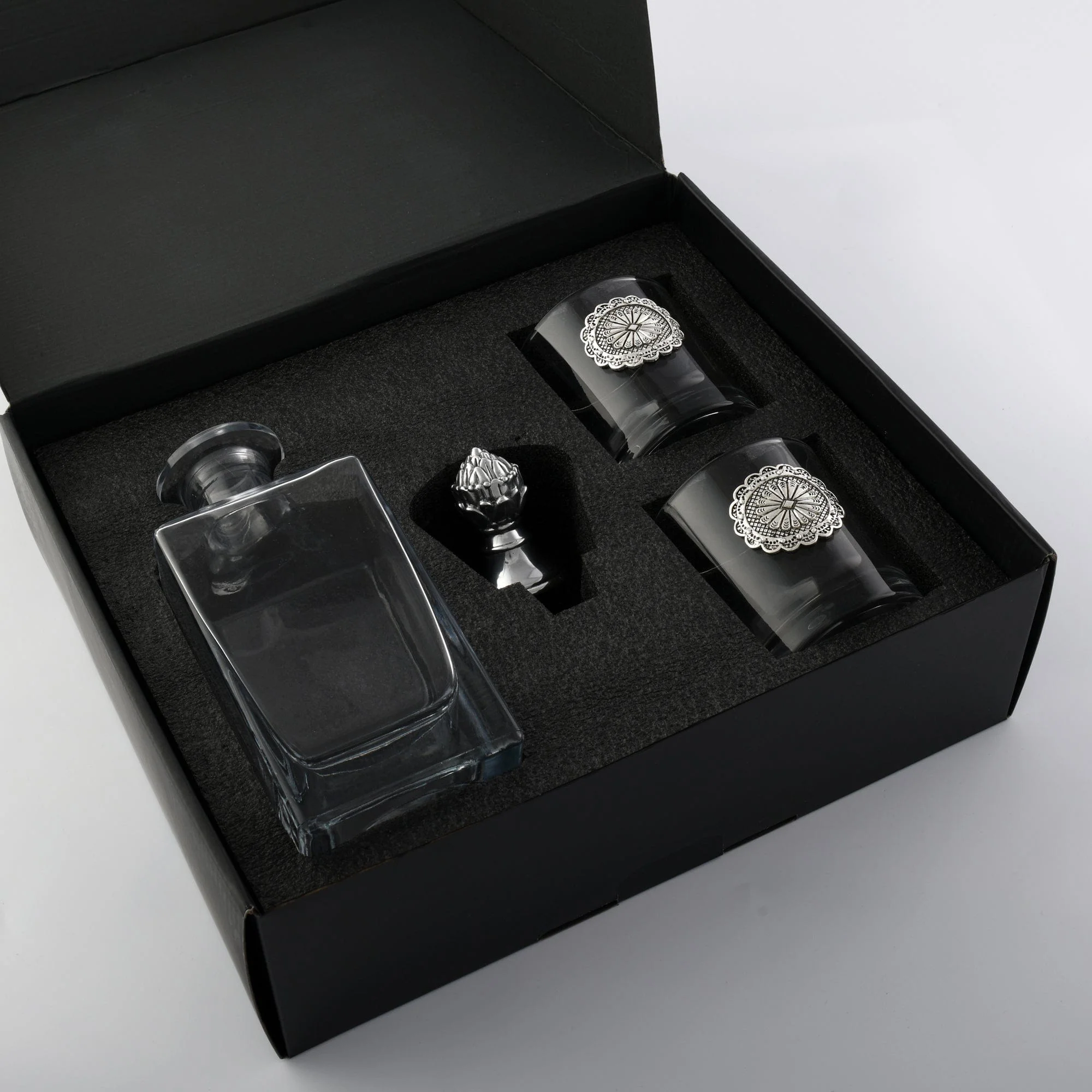 Western Concho Decanter Set with Glasses - Image 4